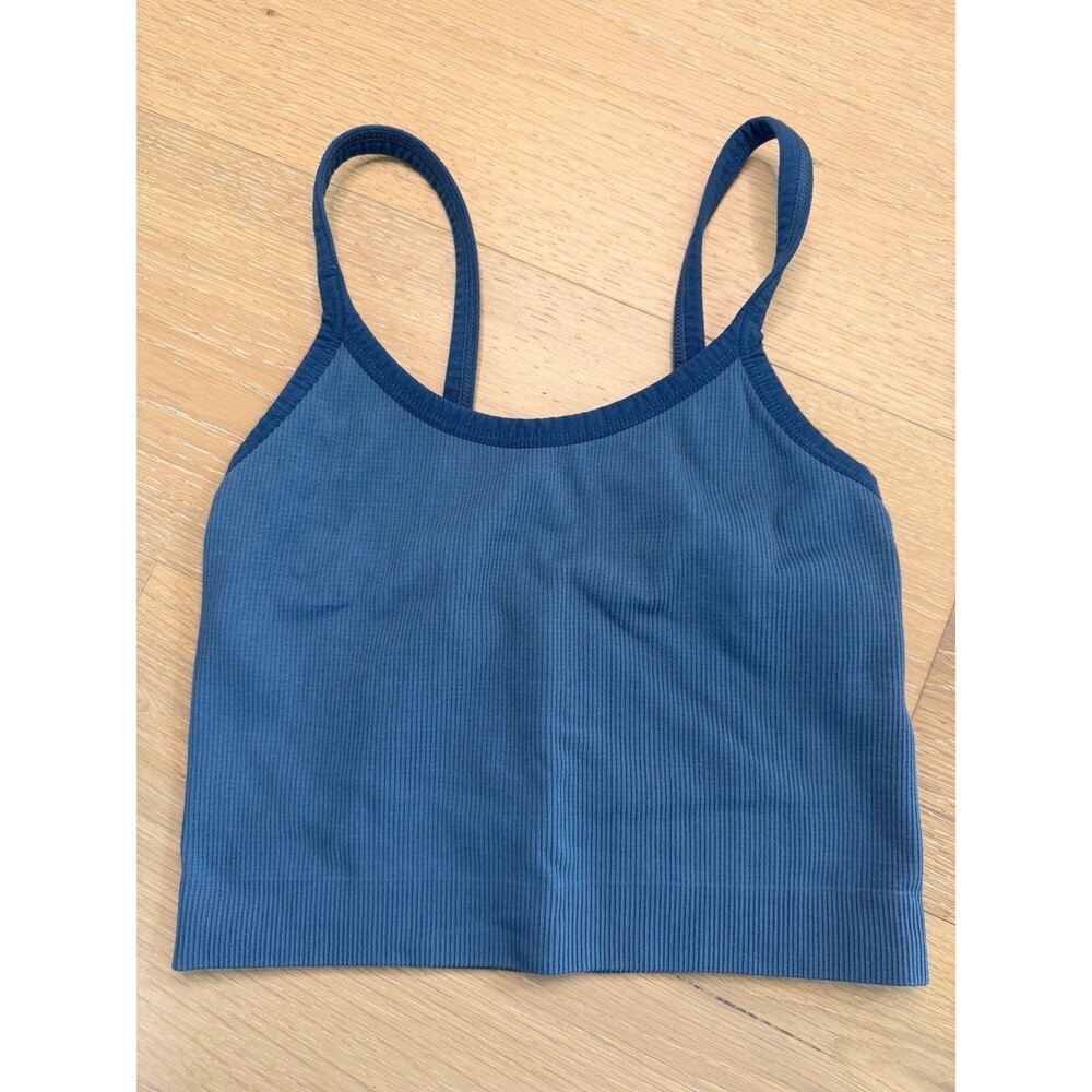 Set Active Ribbed Crop Tank Bra Size Small